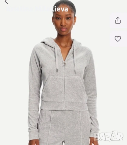 Сив плюшен сет  Juicy Couture