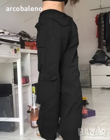 Дамски ежедневни винтидж свободни прави дънкови панталони, 3цвята, снимка 8 - Панталони - 39318561