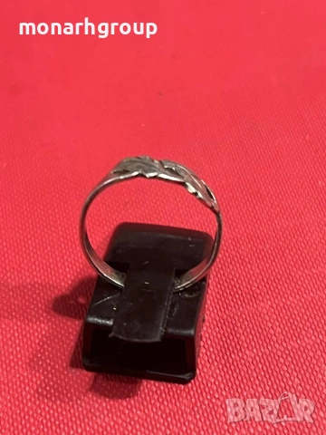 Сребърен пръстен, снимка 3 - Пръстени - 54198223