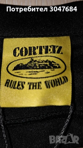 corteiz черна тениска , снимка 5 - Тениски - 50995239
