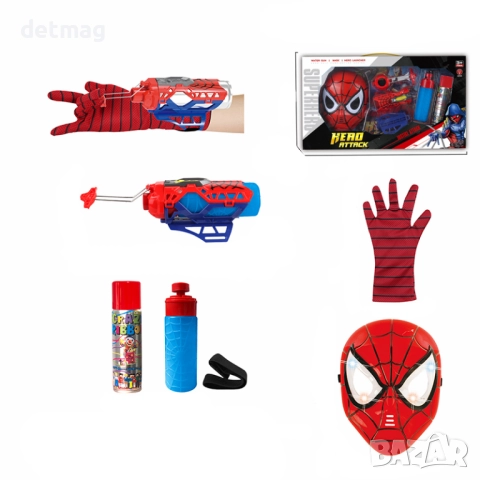 Светеща маска, ръкавица и паяжина .2 модела. DARENLAND, снимка 4 - Образователни игри - 52678622