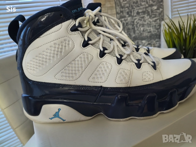 Мъжки маратонки -Air Jordan 9 Retro "Powder Blue" , снимка 9 - Спортни обувки - 52677759