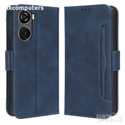 ZTE Blade V50 Design 5G Magnetic Кожен Калъф и Протектор, снимка 4 - Калъфи, кейсове - 53034041