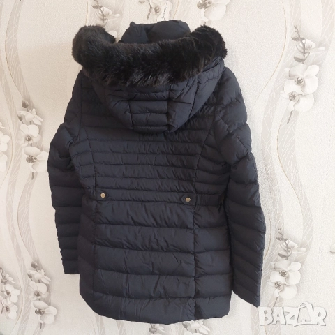 Пухено  дълго яке Tommy Hilfiger   размер М , снимка 8 - Якета - 52133899