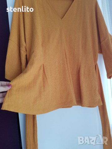 Дамска блуза цвят горчица размер 44/46, снимка 8 - Туники - 36692872