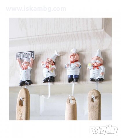 ЗАБАВНИ КУХНЕНСКИ ЗАКАЧАЛКИ, ФИГУРА НА ГОТВАЧ С КУКИЧКА - код 2945, снимка 8 - Други стоки за дома - 33906341