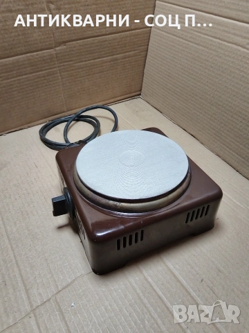 Соц Стар Български Емайлиран Единичен Котлон. НОМЕР 346., снимка 6 - Антикварни и старинни предмети - 53951984