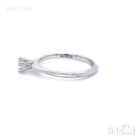 Златен дамски пръстен с диамант 0,23Ct. чистота:VS размер:54 модел:42881-6, снимка 4 - Пръстени - 55831345