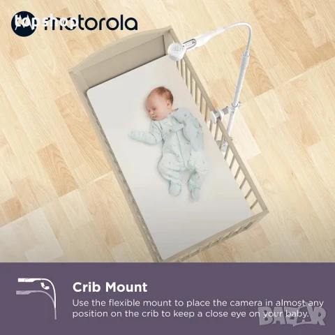 Бебефон Motorola BABY MONITOR VM65X Connect, Full HD, 5.0" LCD дисплей, IR осветеност, 2,000 mAh бат, снимка 5 - Бебефони - 50577193