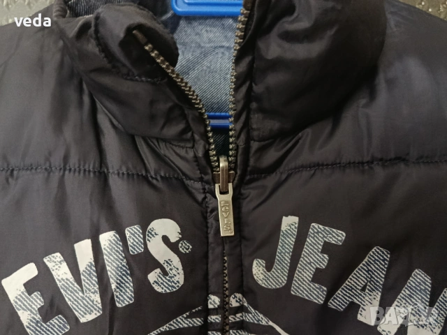 LEVI'S Оригинално 100% детско ватирано яке с две лица размер 12, снимка 6 - Детски якета и елеци - 53270508