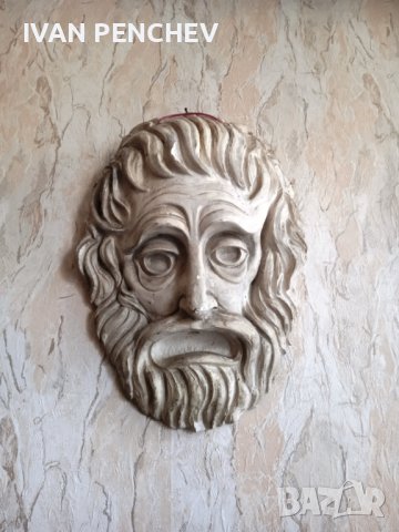 трагична гипсова скулптора гръцки стил  уникална !!!