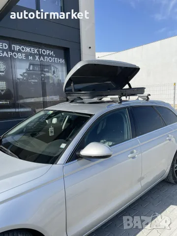 Автобокс (кутия, багажник) 380L – T186G Сив, снимка 2 - Аксесоари и консумативи - 56054071