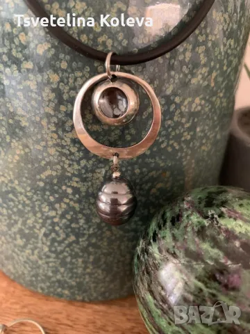 Разкошна сребърна висулка, снимка 1