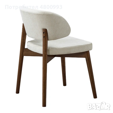 SIENA - Трапезарен дървен модерен стол в дамаска за ресторант, заведение или хотел, снимка 3 - Столове - 54238830