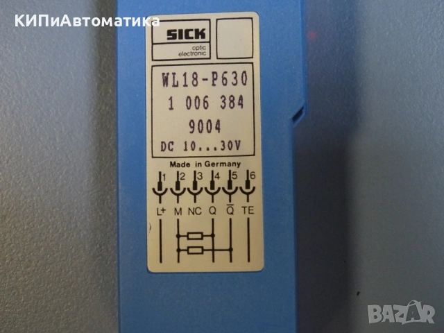 фотоелектрически сензор SICK WL18-P630 Photoelectric Reflex Switch, снимка 3 - Резервни части за машини - 54205503