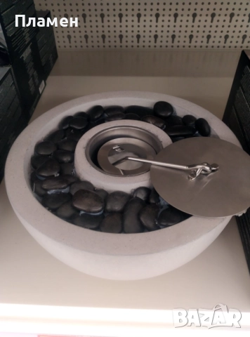 Декоративна камина на биоетанол декорация камък и огнище 23х11 см., снимка 7 - Други - 52298039