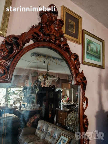 Антикварна дървена конзола , снимка 9 - Тоалетки - 52797104