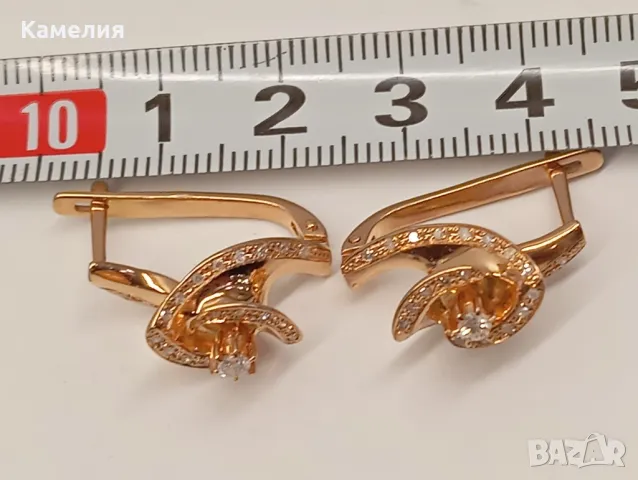 Руско злато , снимка 3 - Обеци - 50231307