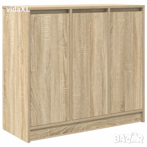 vidaXL Сайдборд, дъб сонома, 85x34x76 см, инженерно дърво