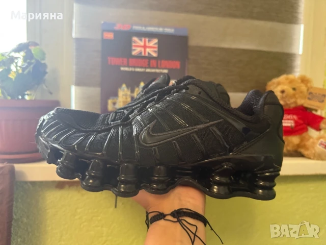 Nike SHOX TL Triple Black   38номер, снимка 5 - Маратонки - 51208408