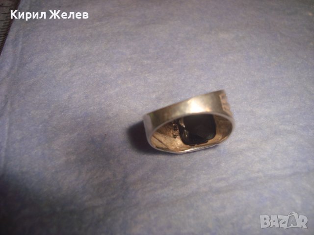СТИЛЕН СКЪПОЦЕНЕН СРЕБЪРЕН АРТ ПРЪСТЕН СРЕБРО 925 с ГОЛЯМ ЮВЕЛИРНО ФАСЕТИРАН ЧЕРЕН ОНИКС 28724, снимка 13 - Пръстени - 37252487