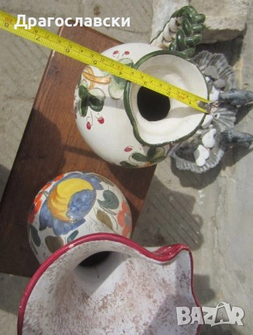 керамика керамична ваза / стомна и Глазиран Битов зелен Керамичен Съд с Капак, кутия, керамика ваза, снимка 10 - Кутии за храна - 10689741