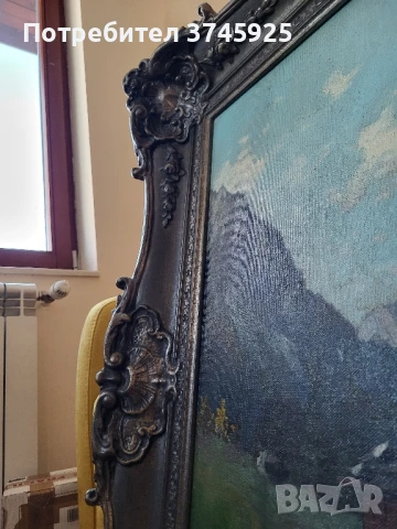 Стара картина 1890г. немски автор, снимка 6 - Картини - 50948940