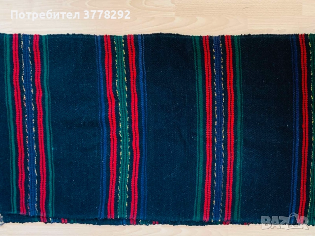 Ръчно тъкани черги, багрен и натурален вътък, наситени цветове. Много красиви,нови,съхранении, 100лв, снимка 2 - Декорация за дома - 51997683