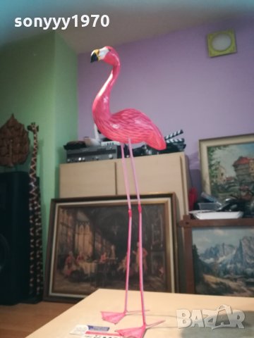 *BIG ONE-Фламинго розово от дърво с метални крака 0411201638, снимка 5 - Колекции - 30674360