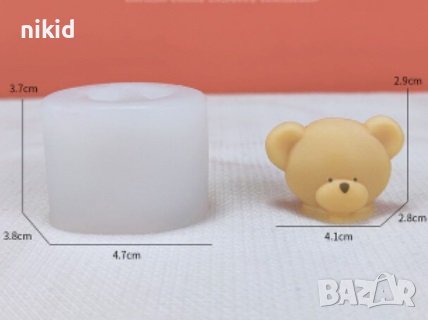 3d глава мече силиконов молд форма фондан смола гипс шоколад