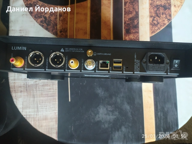 Lumin D2 музикален стриймър с дак , снимка 3 - Ресийвъри, усилватели, смесителни пултове - 54126281