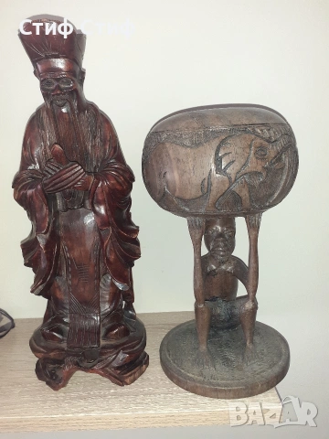 Дървени фигури, снимка 2 - Статуетки - 54244277