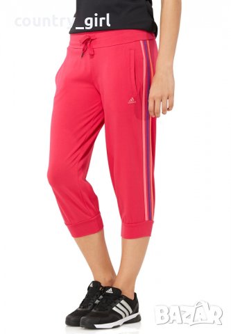  adidas Essentials 3 Stripes Capri -страхотно дамско долнище, снимка 2 - Спортни екипи - 29267850