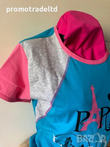 Пижама трико къс ръкав 3/4 панталон братя Гьокови, снимка 2 - Пижами - 50871339