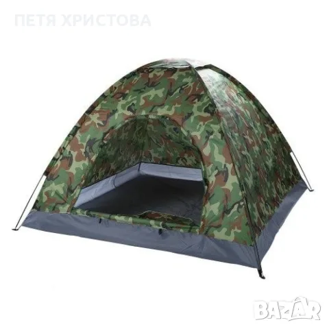 Камуфлажна, четириместна, водонепромокаема палатка, снимка 4 - Палатки - 55824450