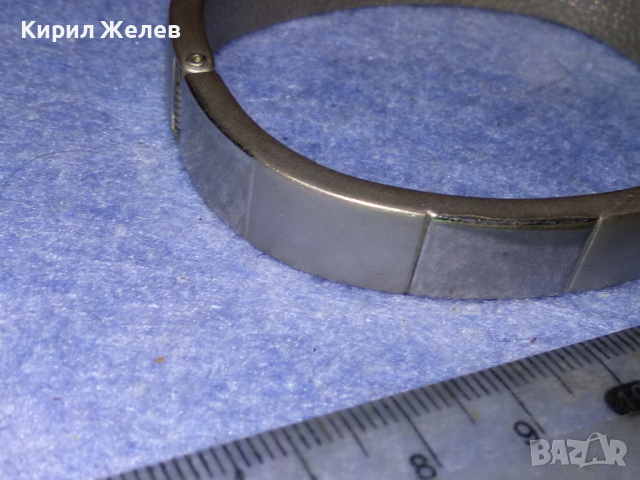 СТИЛНА СРЕБРИСТА ФЕШЪН АРТ ГРИВНА от НЕРЪЖДАЕМА БЛАГОРОДНА СТОМАНА 44155, снимка 5 - Гривни - 44756135