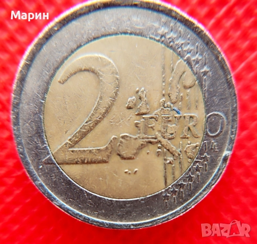 РЯДКА монета 2 Евро 2001 Нидерландия с УНИКАЛЕН  ДЕФЕКТ, снимка 2 - Нумизматика и бонистика - 48087478