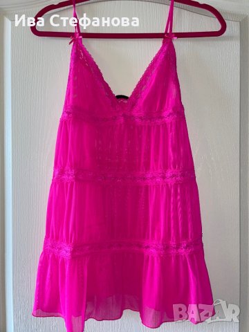 Цикламено неоново розав еротична нощница , снимка 2 - Бельо - 37613509