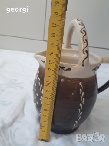 Немска керамична ваза делва ръчна изработка , снимка 6 - Колекции - 31314208