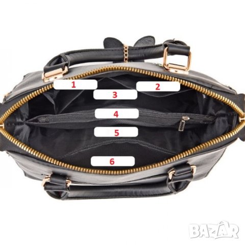 Дамска чанта Summer Black, снимка 13 - Чанти - 40298412