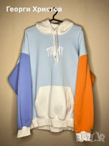 Tommy Jeans Colorblock Collegiate Hoodie Мъжко Горнище, снимка 1 - Суичъри - 49121912