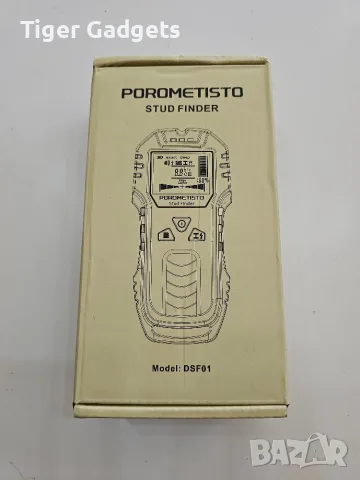 POROMETISTO DSF01 6-в-1 детектор за стени – скрит метал, дърво, кабели и тръби