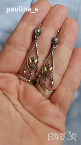 Два различни чифта / Етно винтидж сребърни обеци проба 925 , снимка 13 - Обеци - 40828681