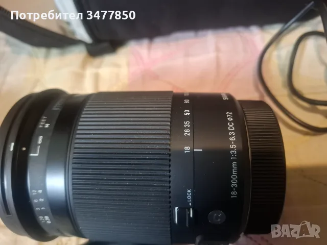 Обектив Sigma 18-300 mm f:3,5-6,3 DC ф72 за CANON APS-C, снимка 2 - Обективи и филтри - 55984292