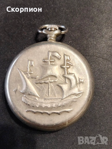 Джобен часовник - Молния - СССР - КОРАБ - Промоция, снимка 3 - Джобни - 51389541