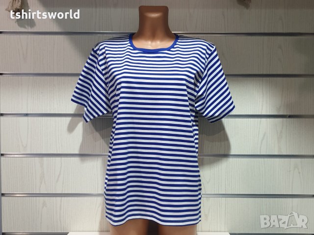 Нова дамска моряшка класическа тениска, Памук, снимка 3 - Тениски - 30499230