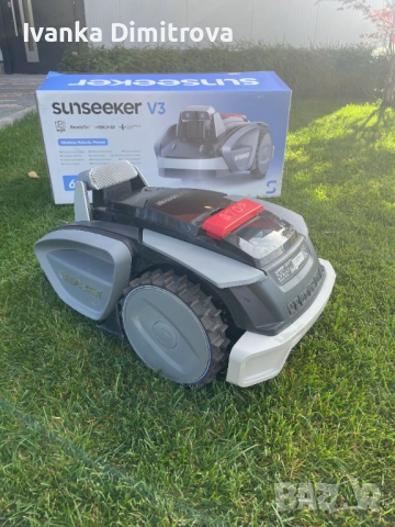 АКУМ. КОСАЧКА РОБОТ SUNSEEKER + ГАРАЖ, снимка 3 - Градинска техника - 52613972