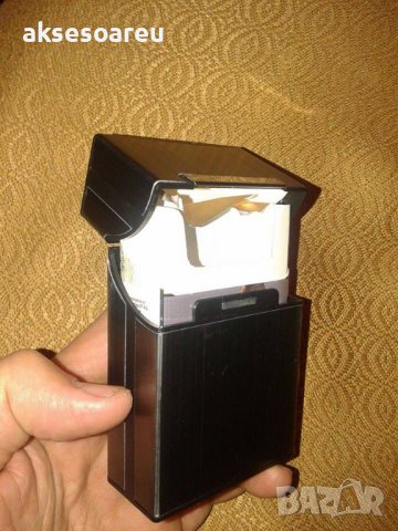 Нова метална кутия табакера с магнитен капак за 80 мм стандартни цигари модна за подарък стилна и кр, снимка 14 - Табакери - 39430966