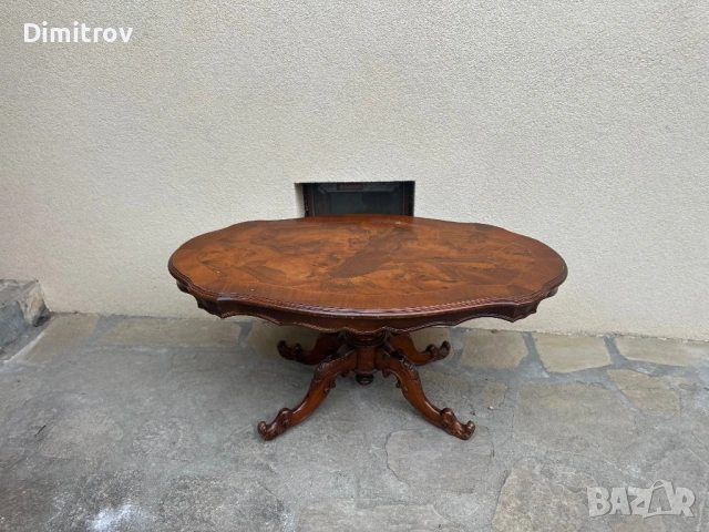 Винтидж холна маса в бароков стил, снимка 4 - Маси - 53958779