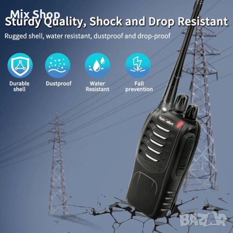Maxtalker презаредими Walkie Talkies, снимка 6 - Друга електроника - 51919503